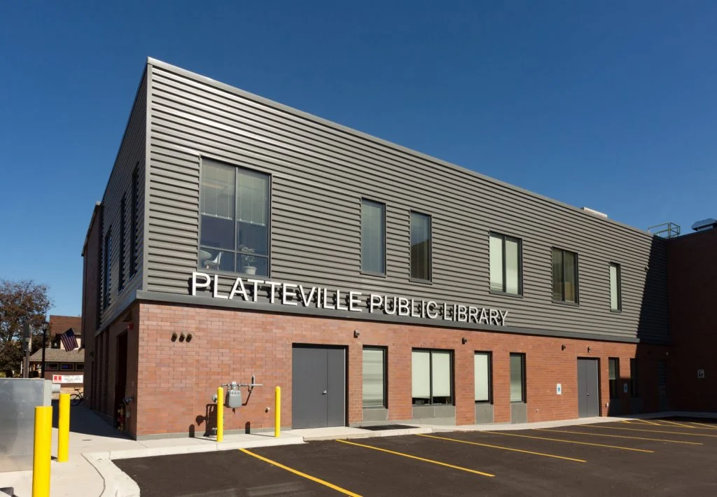Platteville Public Library Back view
