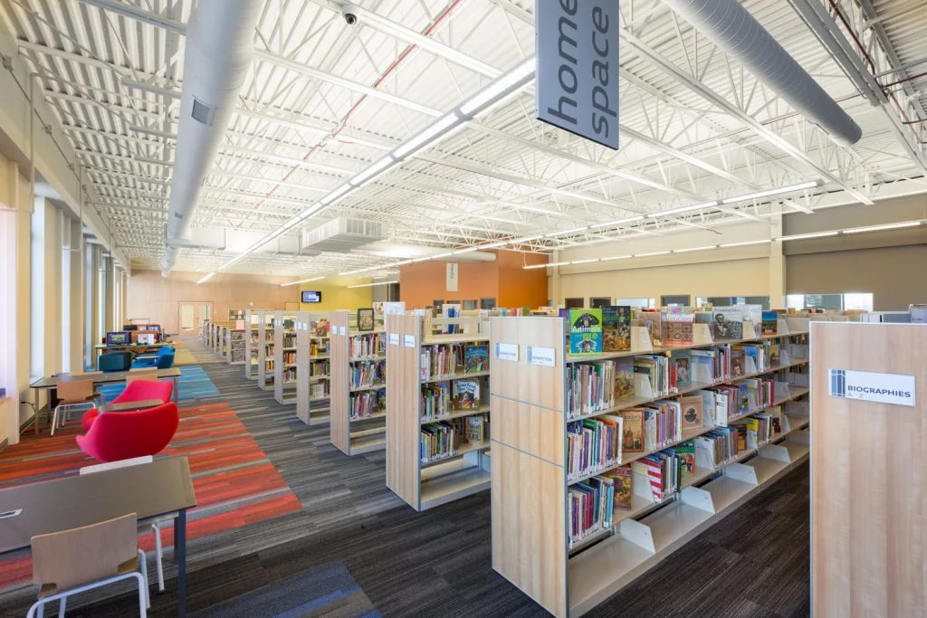 Platteville Public Library Bright and open space