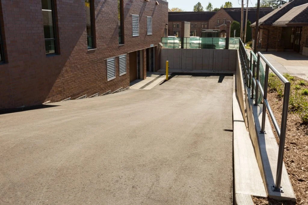Platteville Public Library Underground parking