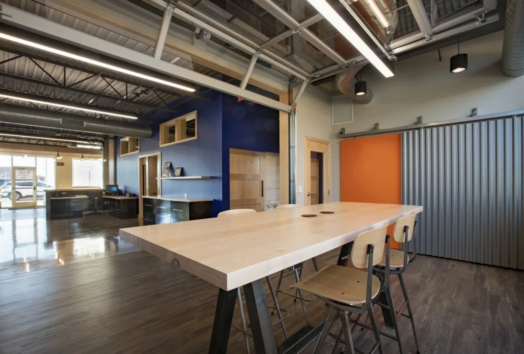 Saco Foods Conference room with oversized