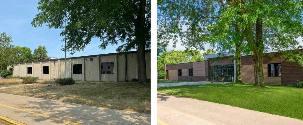 The Grove - Before and after