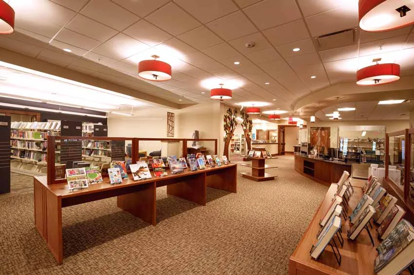 Village of Belleville Public Library and Community Center - Display and circulation desk