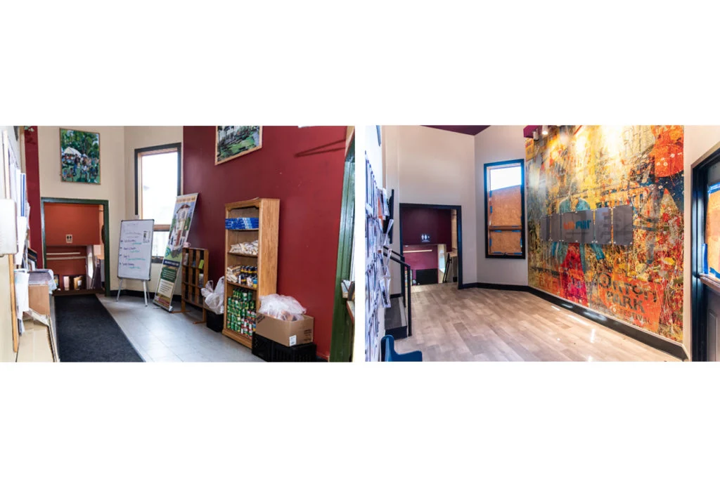 Wil-Mar Neighborhood Center - Entry before and after