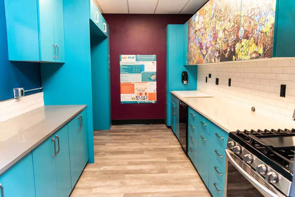 Wil-Mar Neighborhood Center - Lower level kitchen after
