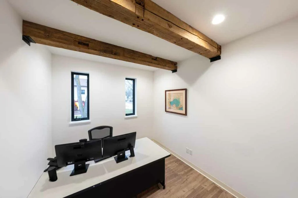 Wyser Engineering - Office with reclaimed beams